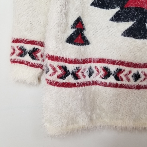 ANTHROPOLOGIE EVERLEIGH Aztec Imitation Mohair Knitted Sweater - Picture 9 of 13